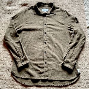 ANIAN upcycled cotton flannel button up shirt
